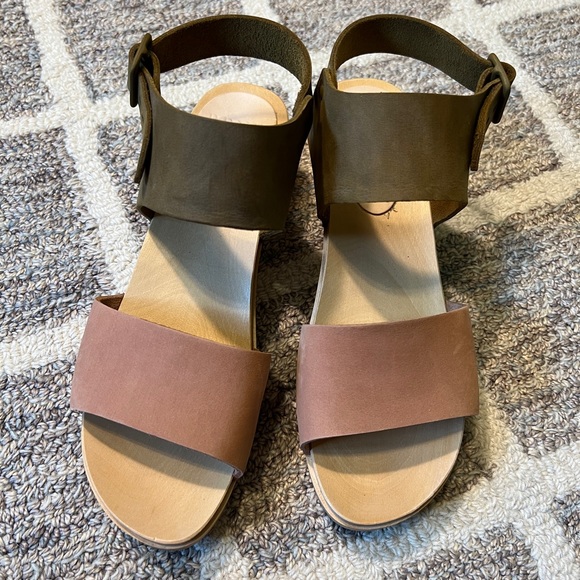 Bryr Shoes - Bryr Maya in Color-blocked Kelp and Clay